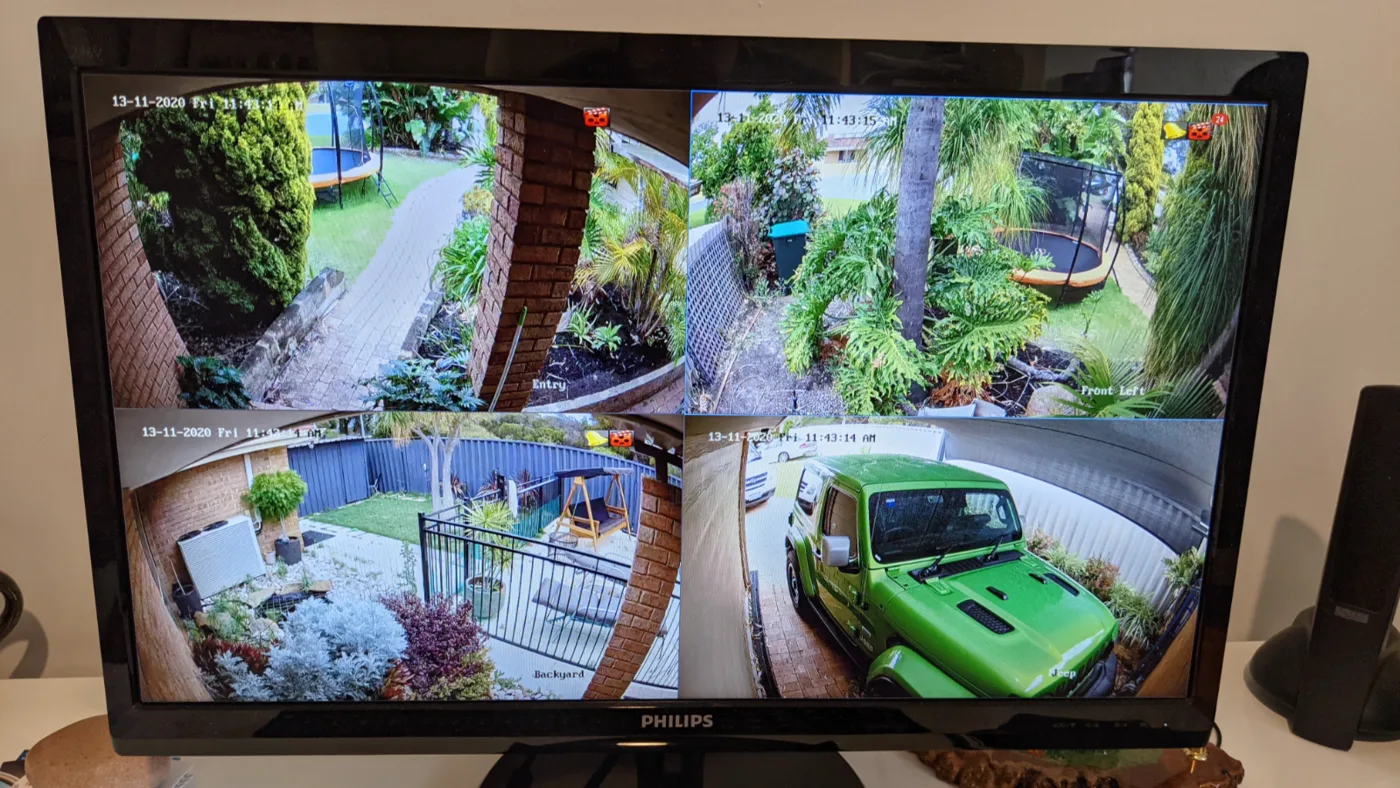 Security camera system installed by J & C